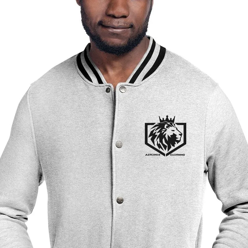 Astonix Oxford Gray/Charcoal Heather Champion Bomber Jacket