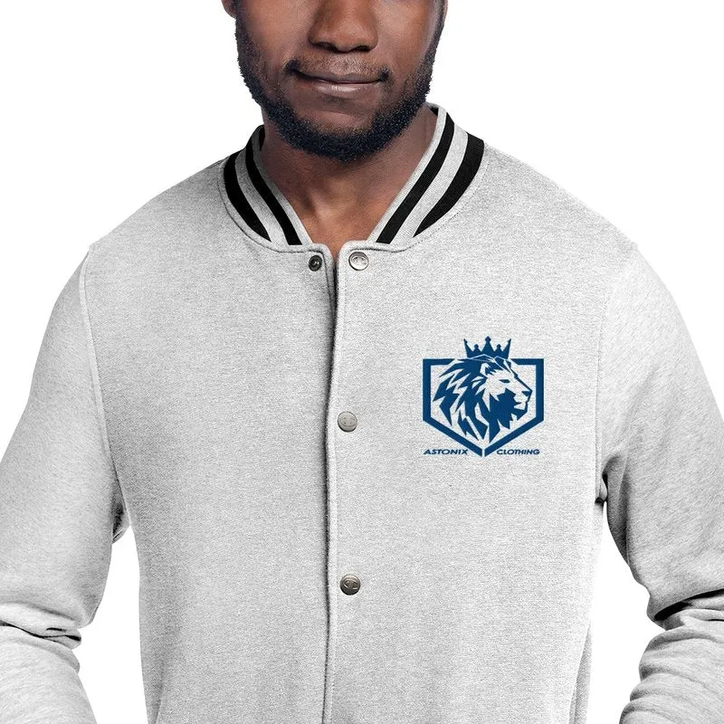 Astonix Oxford Gray/Charcoal Heather Champion Bomber Jacket
