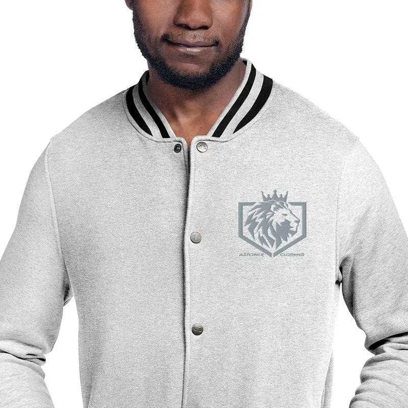 Astonix Oxford Gray/Charcoal Heather Champion Bomber Jacket