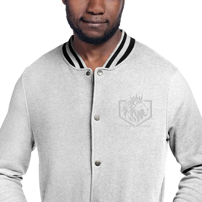 Astonix Oxford Gray/Charcoal Heather Champion Bomber Jacket