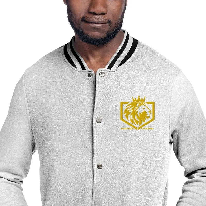 Astonix Oxford Gray/Charcoal Heather Champion Bomber Jacket