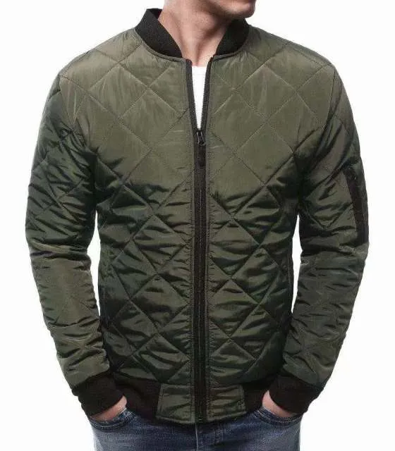 BAZO Design Men's Fashion Premium Quality Black & White Stripe Zipper Sweater Jacket