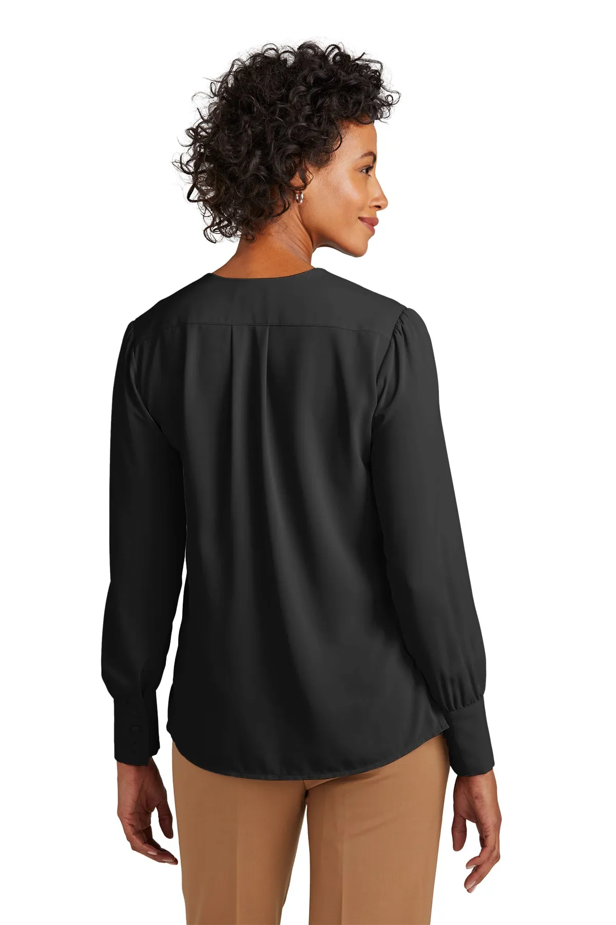 Brooks Brothers® Women’s Open-Neck Satin Blouse