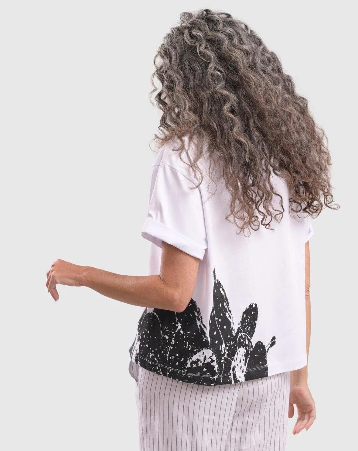 Cactus Jersey Tee, White