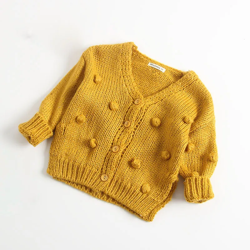 Chunky Pom Cardigan