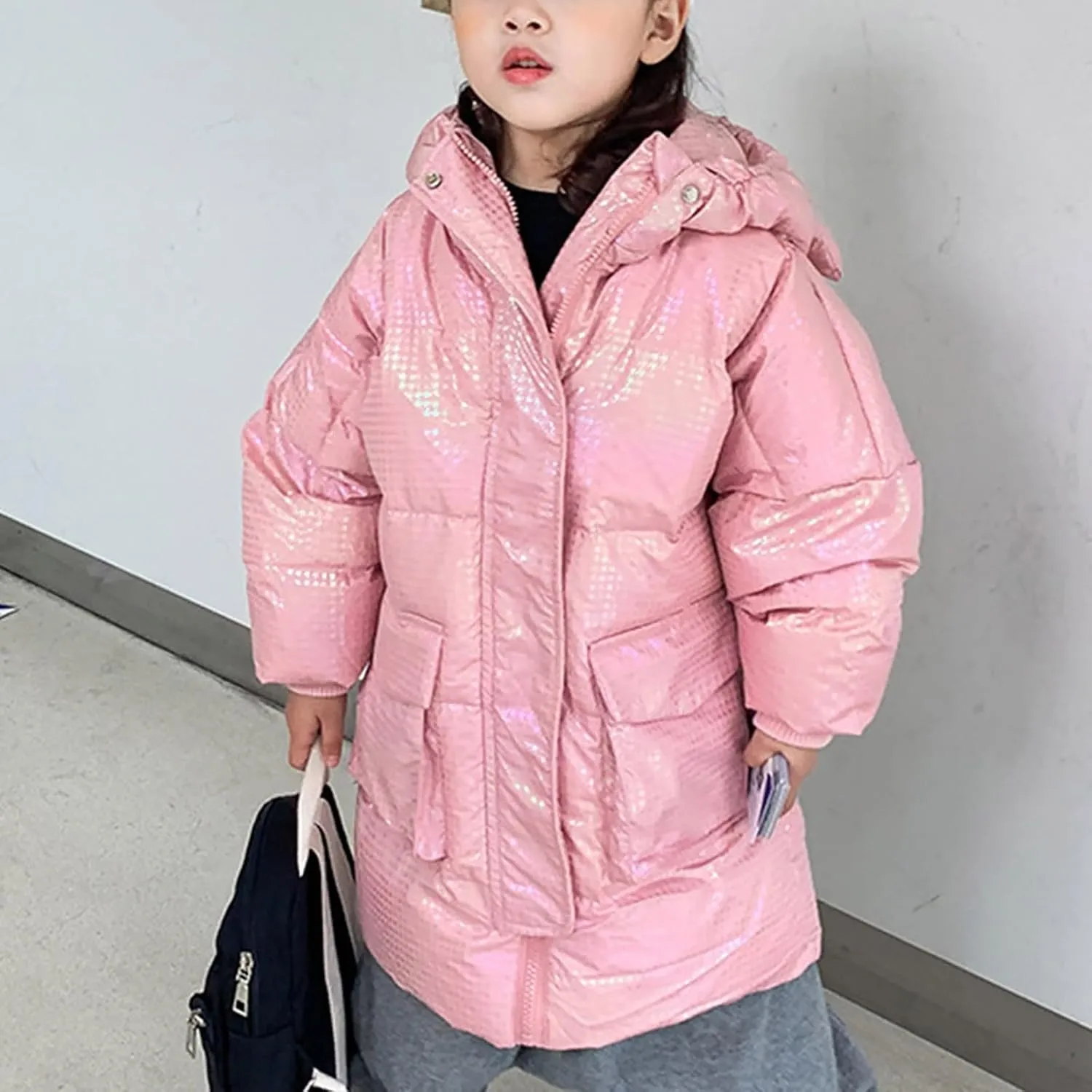 Coats Kids Kids Toddler Baby Girls Boys Winter Warm Thick Solid Cotton Long Sleeve Padded Jacket Youth Boys Winter Coat