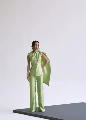 Draped Blazer Set