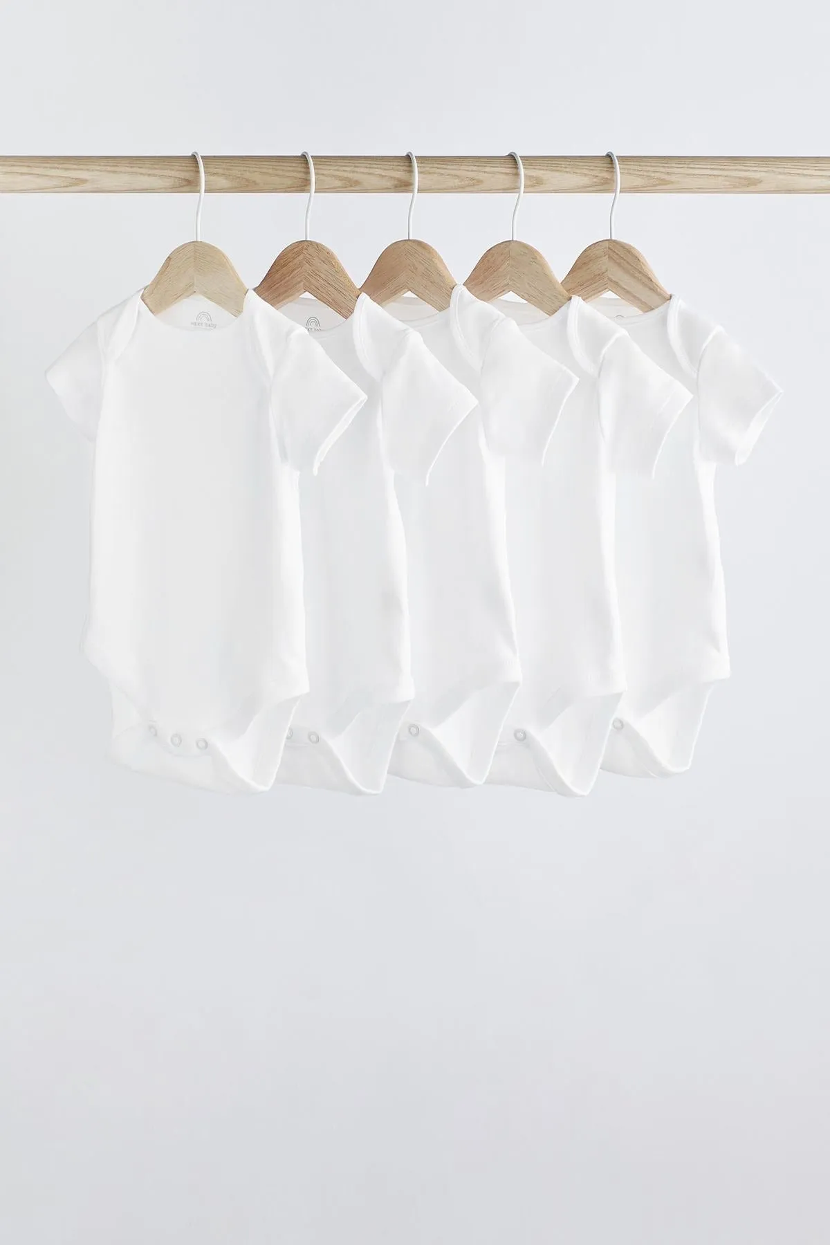 Essential Baby Short Sleeve Bodysuits 5 Pack