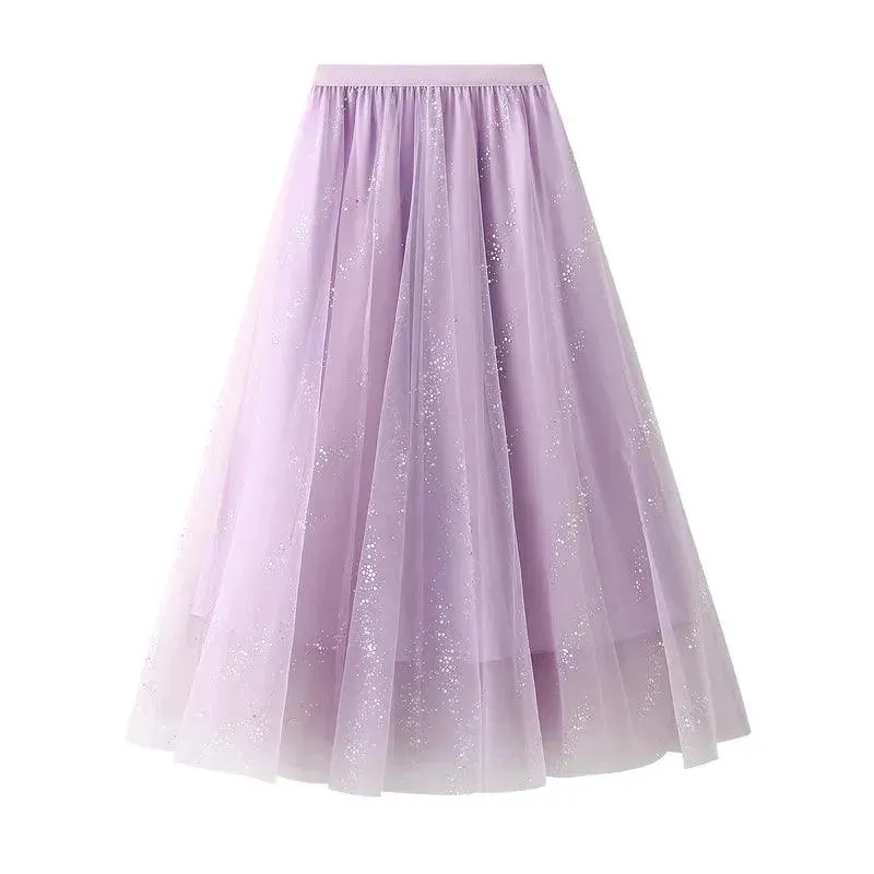 Fairy Style High-Waisted A-Line Skirt