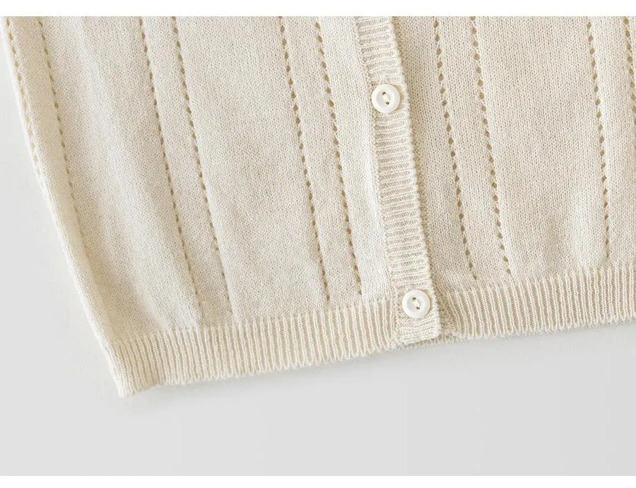 Girls Knitted Sweater Cardigan