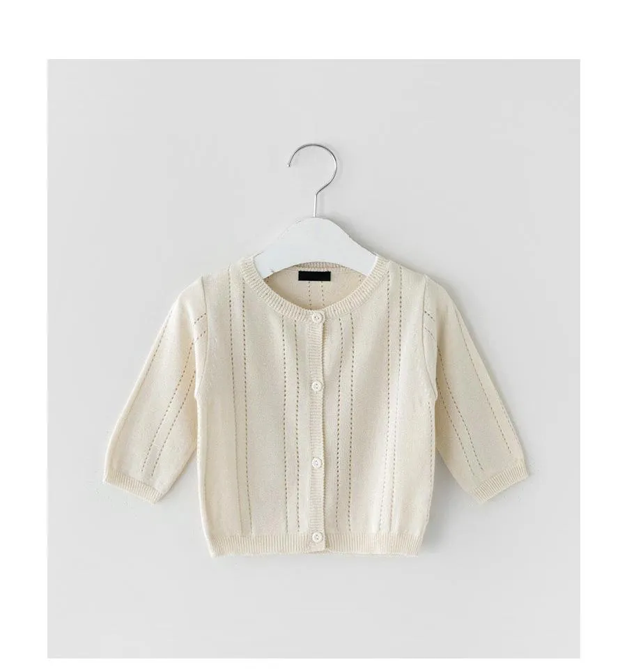 Girls Knitted Sweater Cardigan
