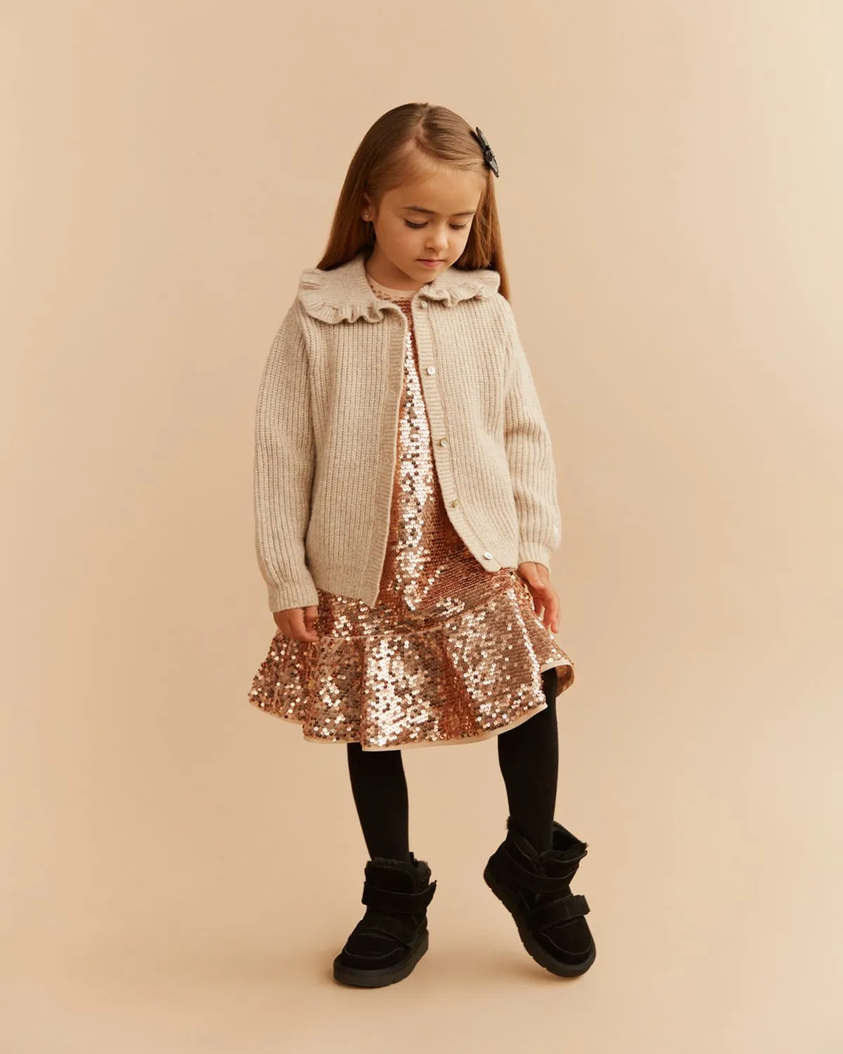 HENNYSK CARDIGAN - Ecru melange