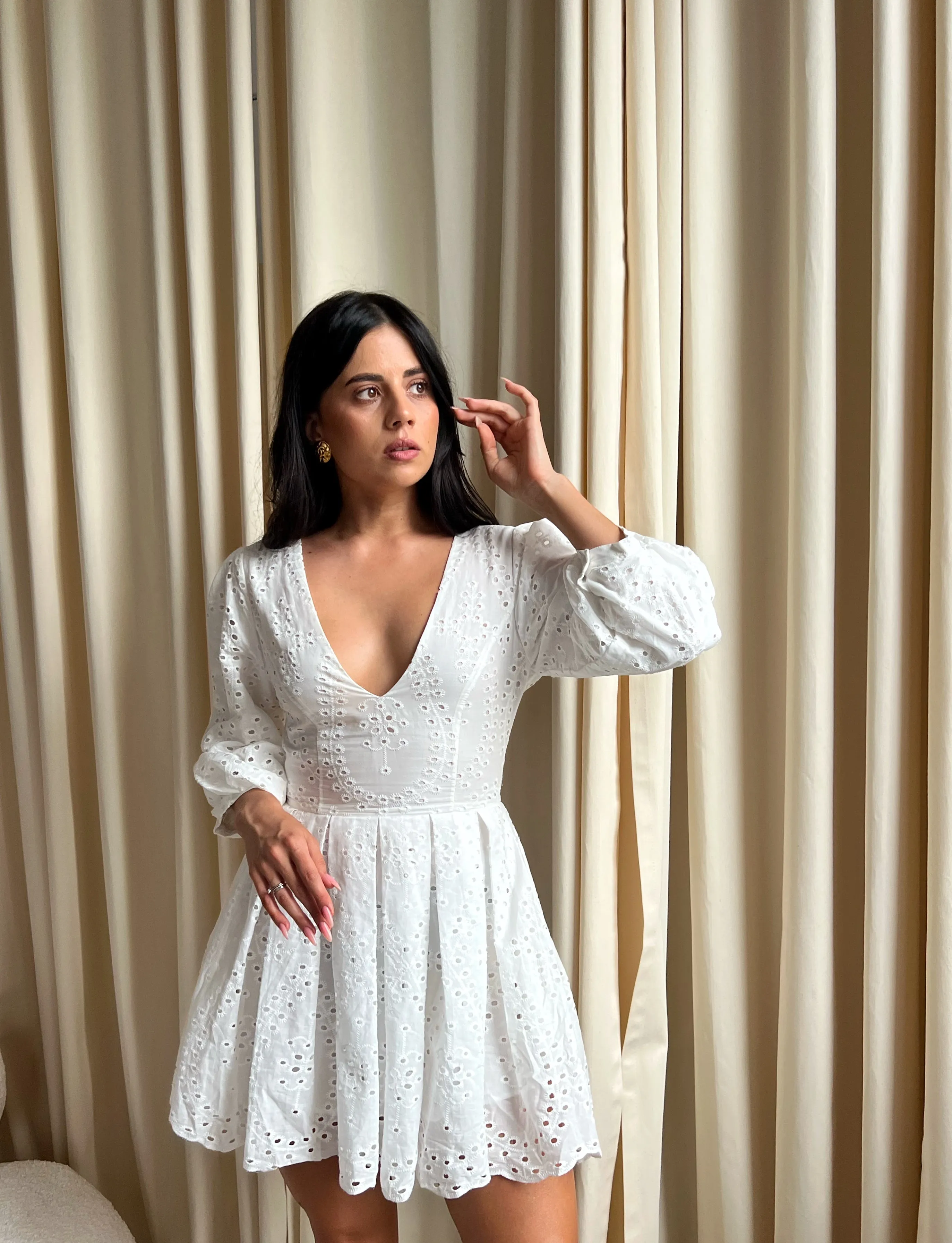 Ivory summer baby doll dress