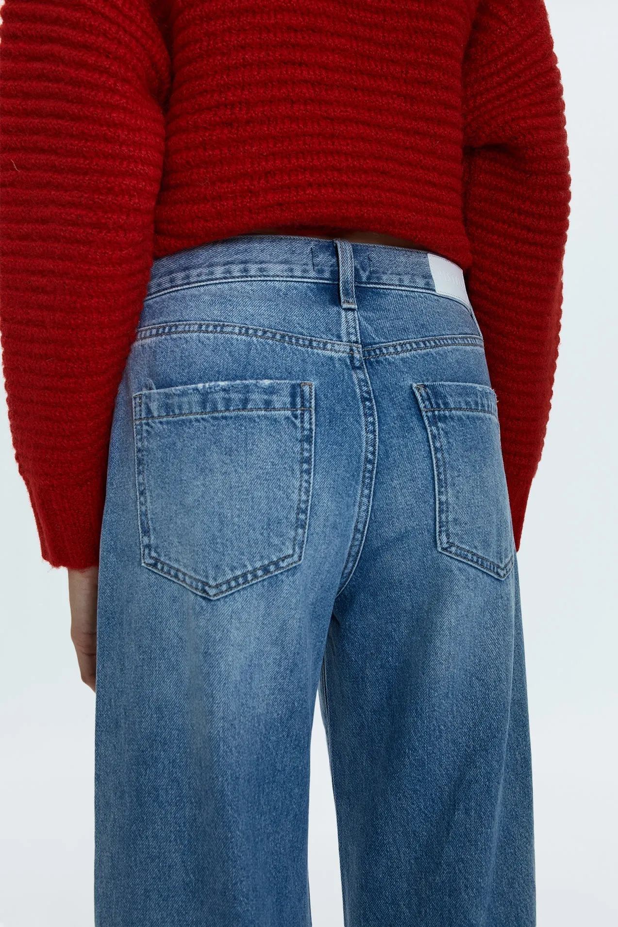 Jadyn Low Slung Palazzo Jeans | Runyon Wash