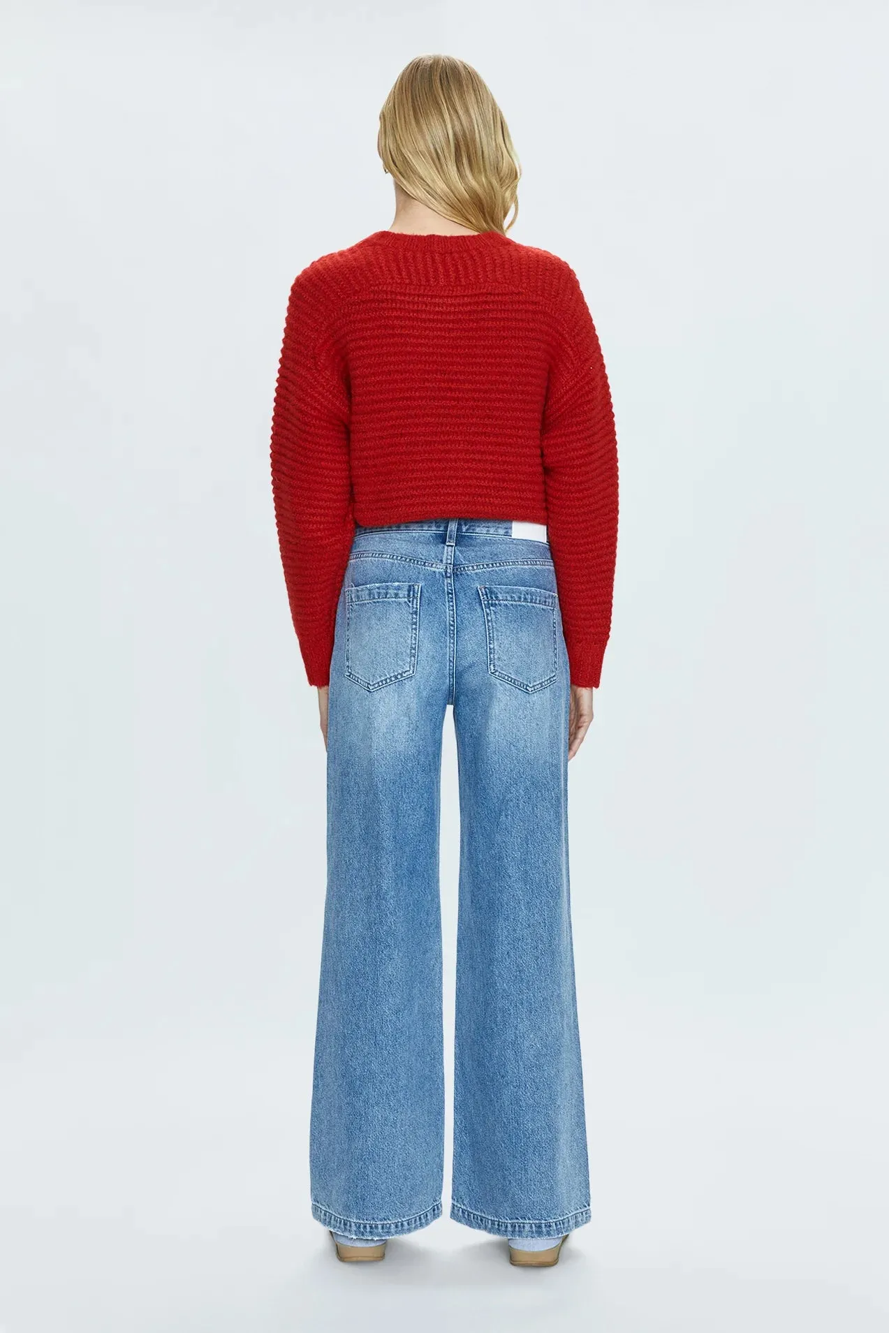 Jadyn Low Slung Palazzo Jeans | Runyon Wash