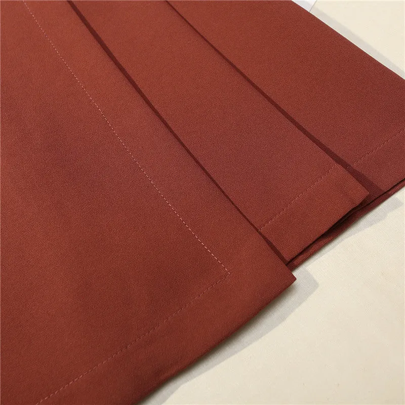 Luexco High Waist A-Line Pleated Mini Skirt