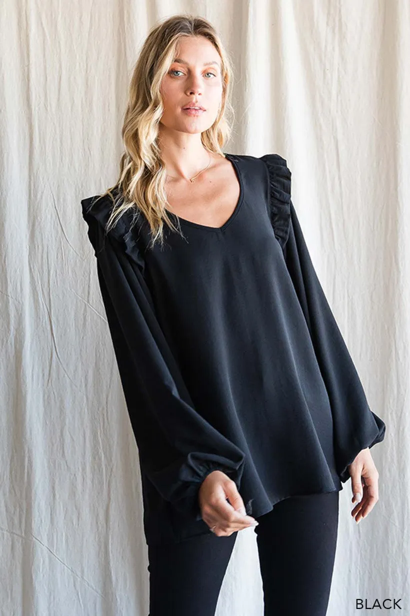 Memories of Us Blouse - Black