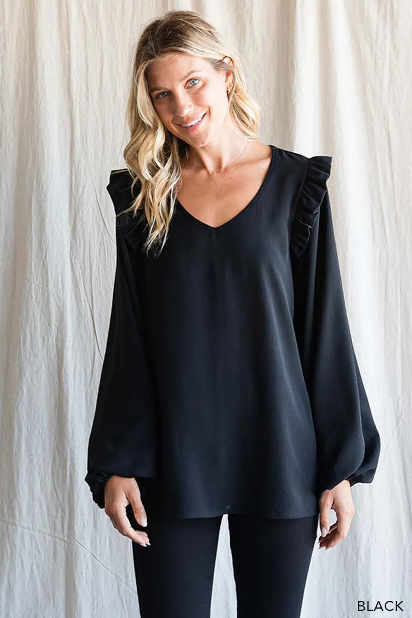 Memories of Us Blouse - Black