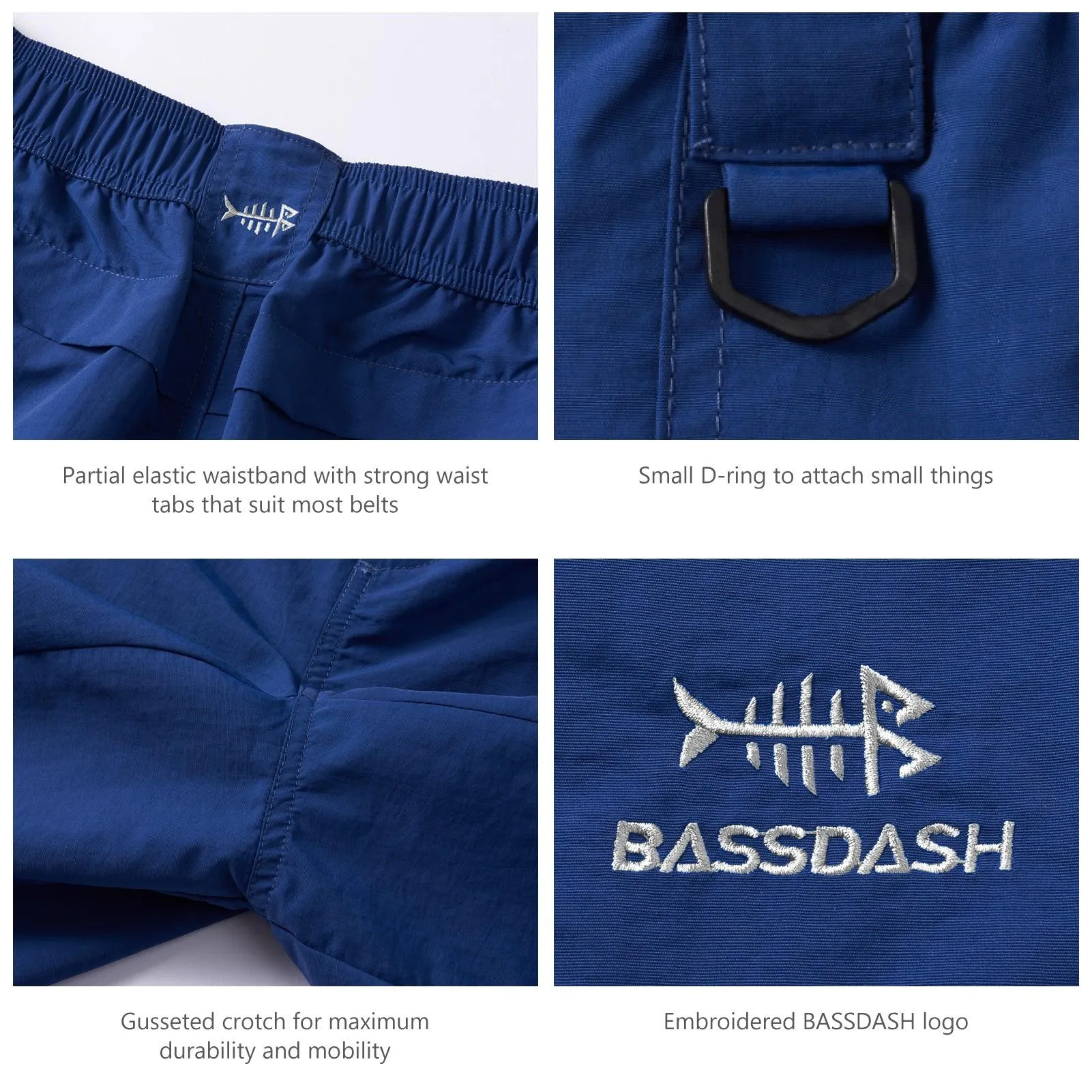 Men's 8in Quick Dry Water Resistant UPF 50  Shorts