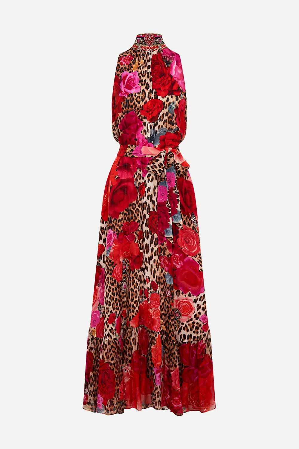 NECKTIE DRESS WITH ELASTICATED WAIST HEART LIKE A WILDFLOWER