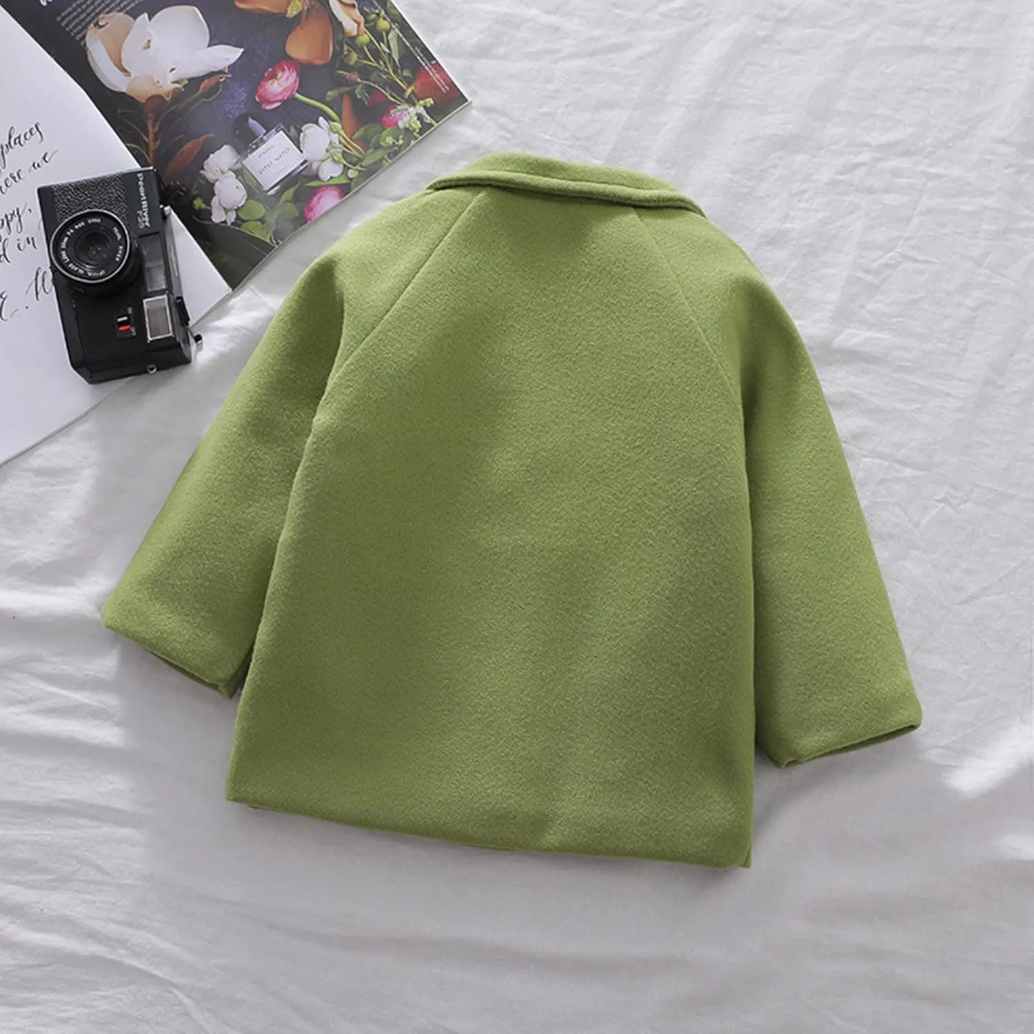 Padded Jacket Kids Toddler Kids Baby Girls Boys Plaid Solid Coat Elegant Notched Collar Double 5t Winter Coat Boys