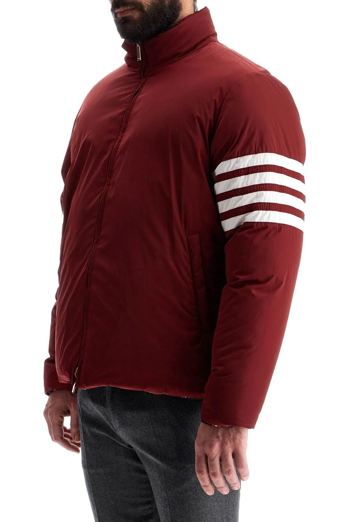 REVERSIBLE HIGH-NECK DOWN JACKET
