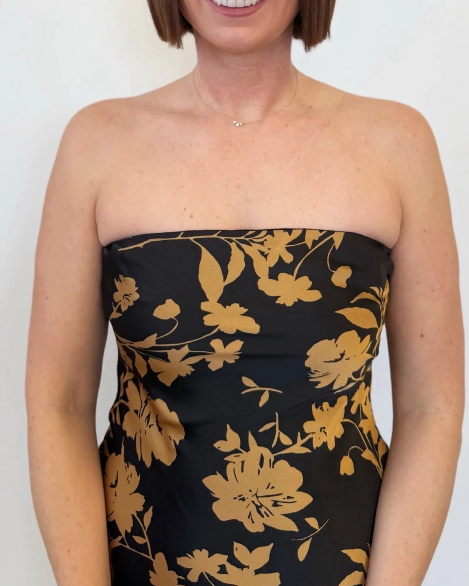 Rosalie Strapless Floral Maxi Dress