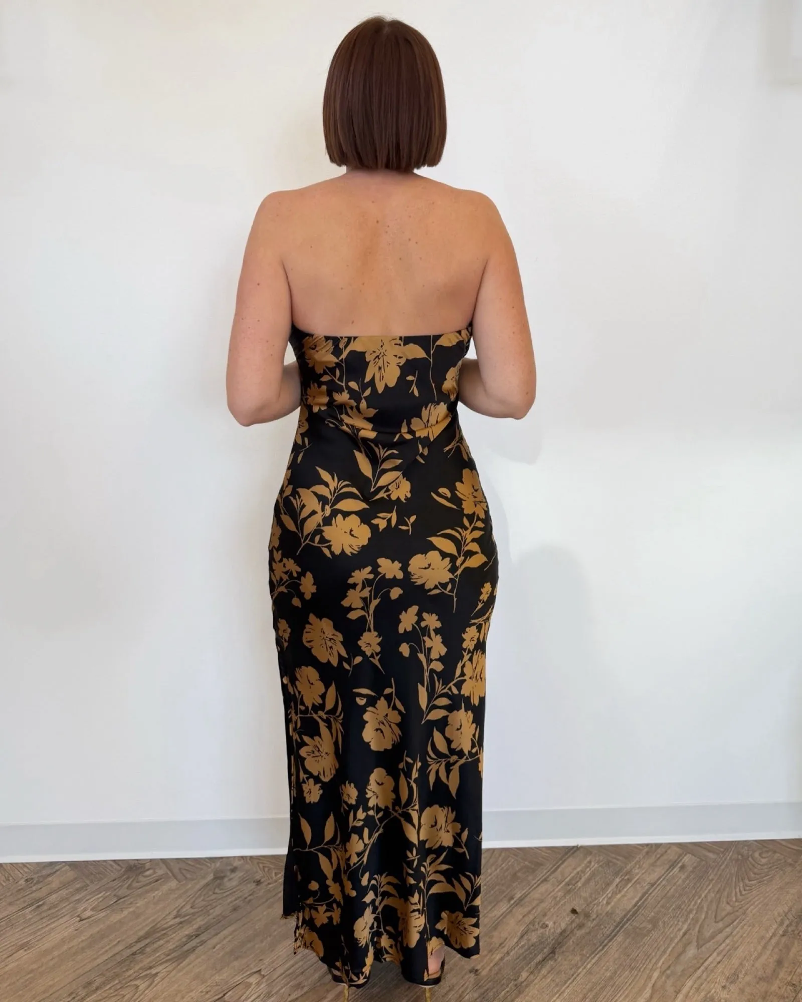 Rosalie Strapless Floral Maxi Dress