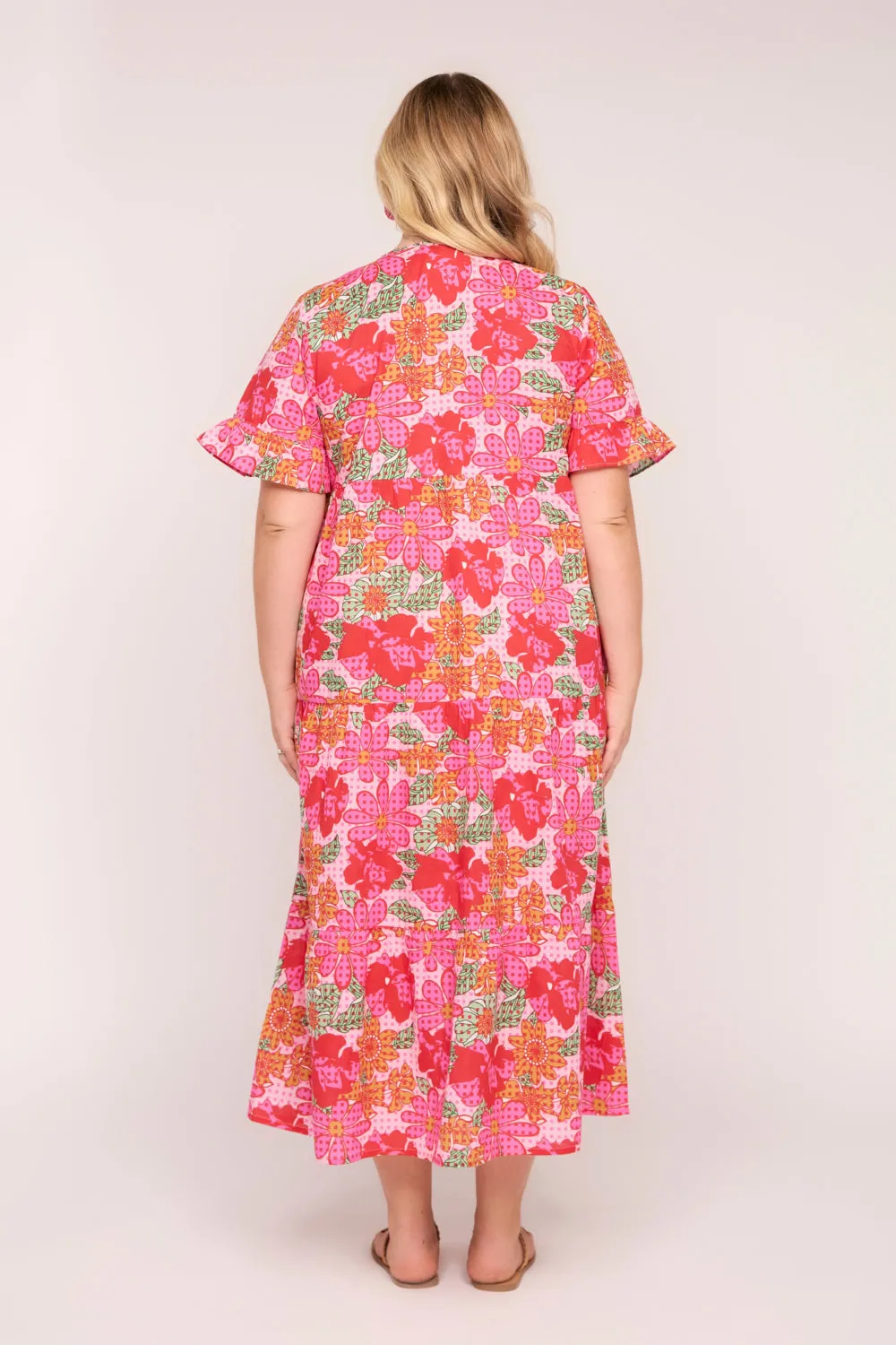 Sabrina Maxi Dress in Cherry Checkers