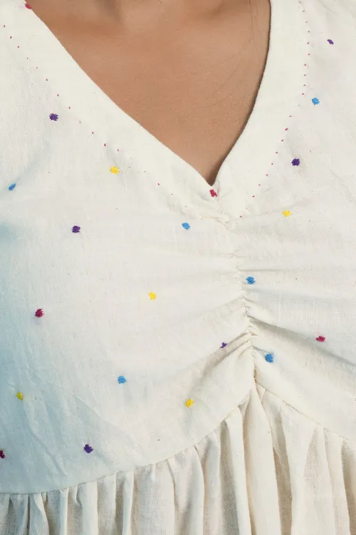 Shiuli Handwoven Muslin Cotton Kurta Set