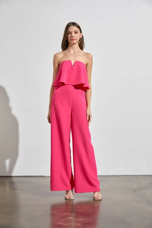 Strapless Formal Jumpsuit