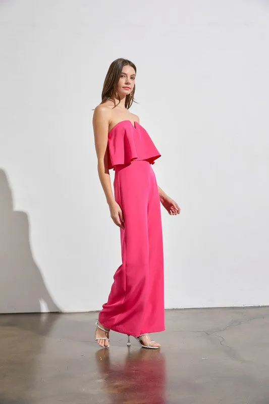 Strapless Formal Jumpsuit