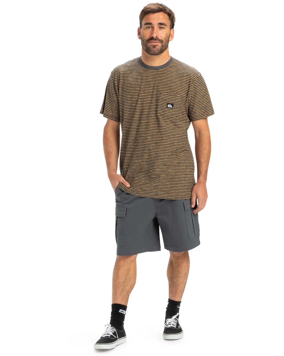 Taxer Cargo Walkshorts in Iron Gate