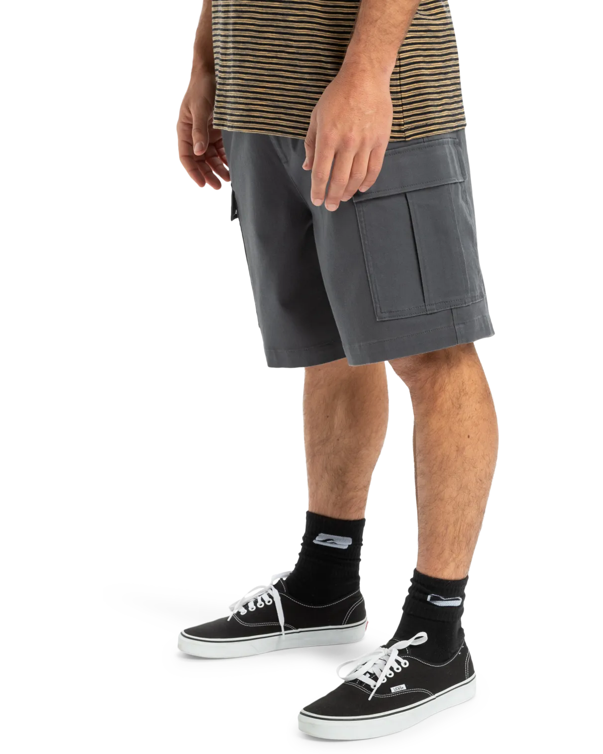 Taxer Cargo Walkshorts in Iron Gate
