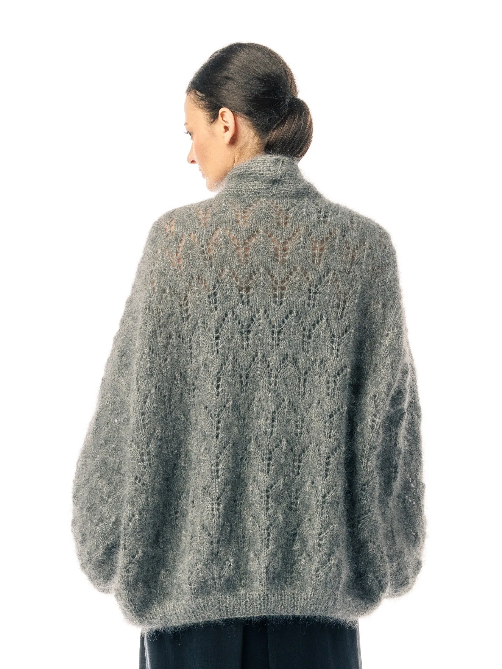 The Grey Cat Wool Cardigan