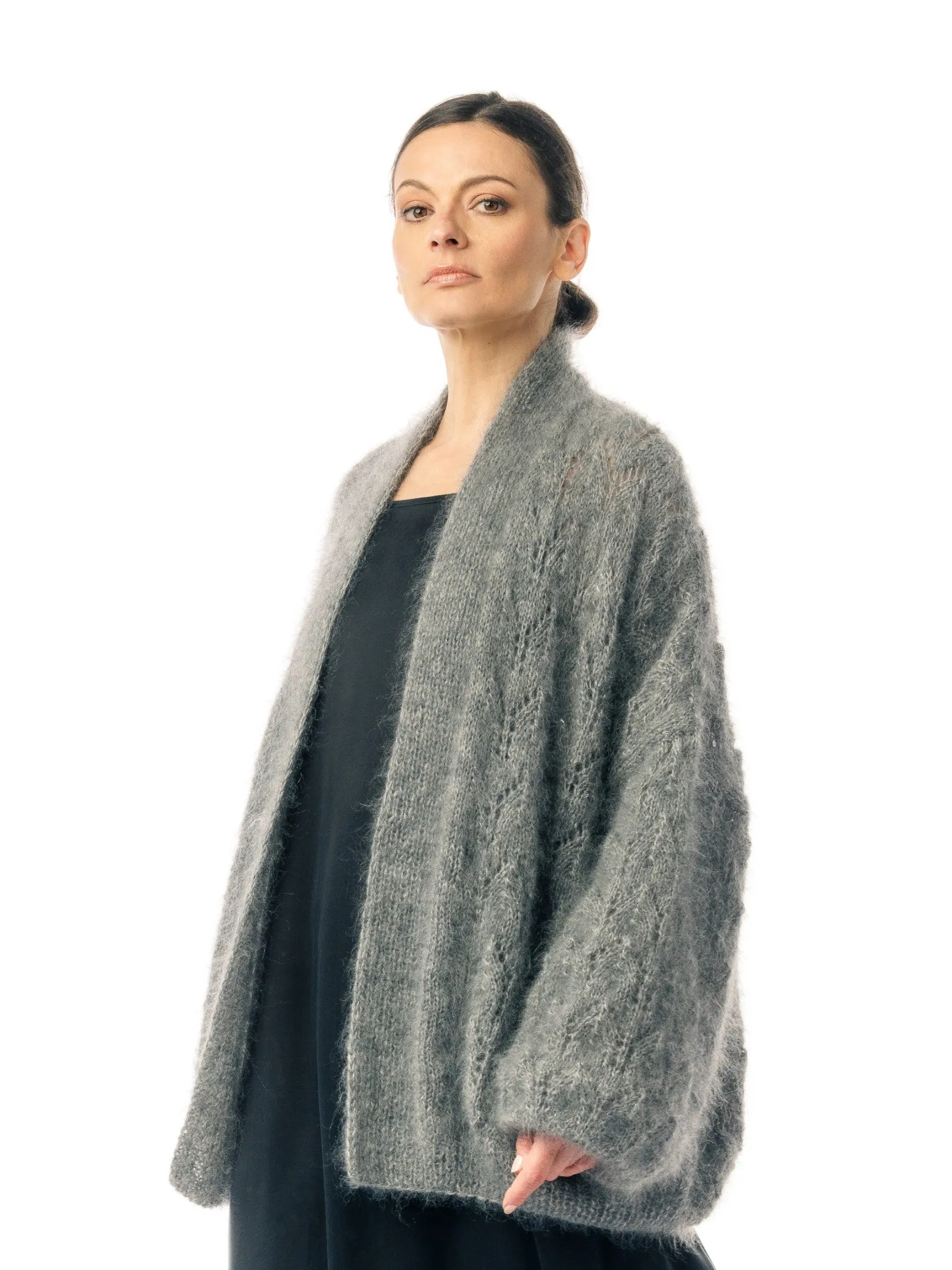 The Grey Cat Wool Cardigan