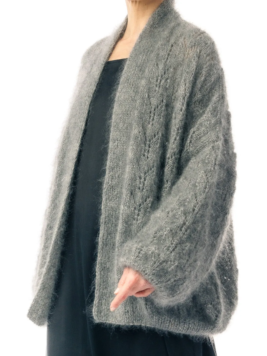The Grey Cat Wool Cardigan