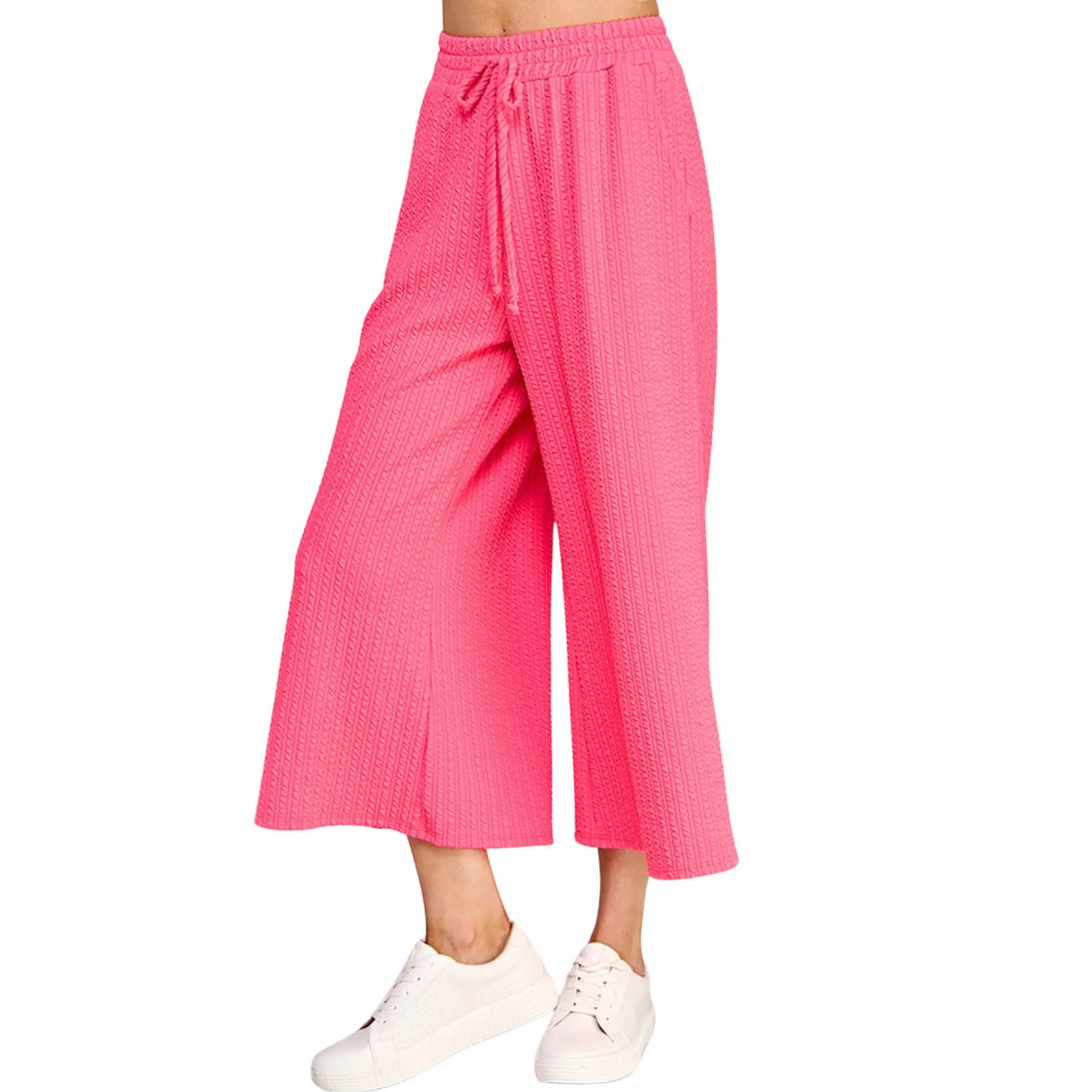 Twist Ribbed Capri pants
