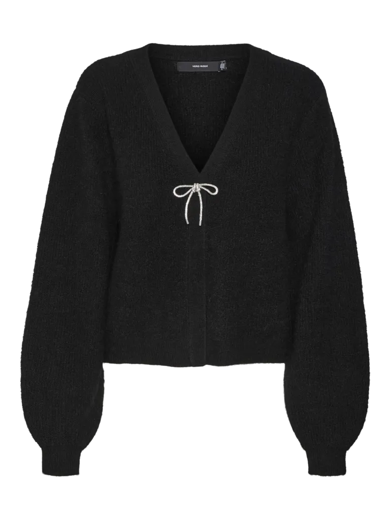 VMCAIA LS V-NECK BOW CARDIGAN GA SB5