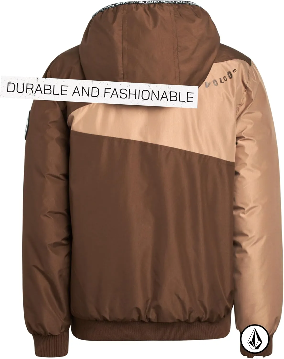 Volcom Boys' Reversible Puffer Jacket - Durable Insulated Winter Jacket with Hood - Warm Outerwear Jackets for Boys (4-20)