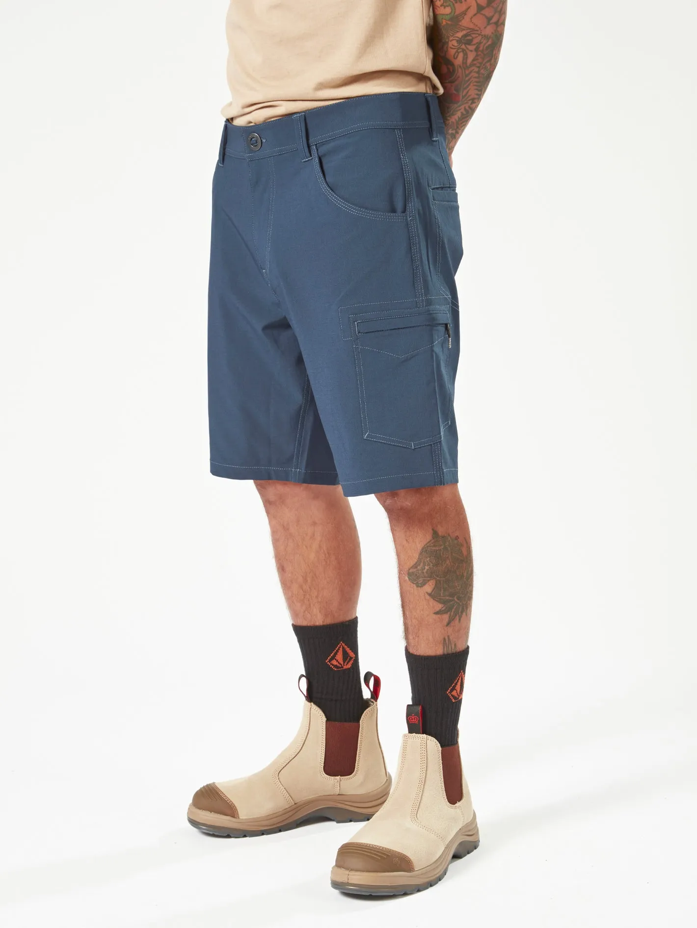 Volcom Workwear Slab Hybrid Shorts - Navy