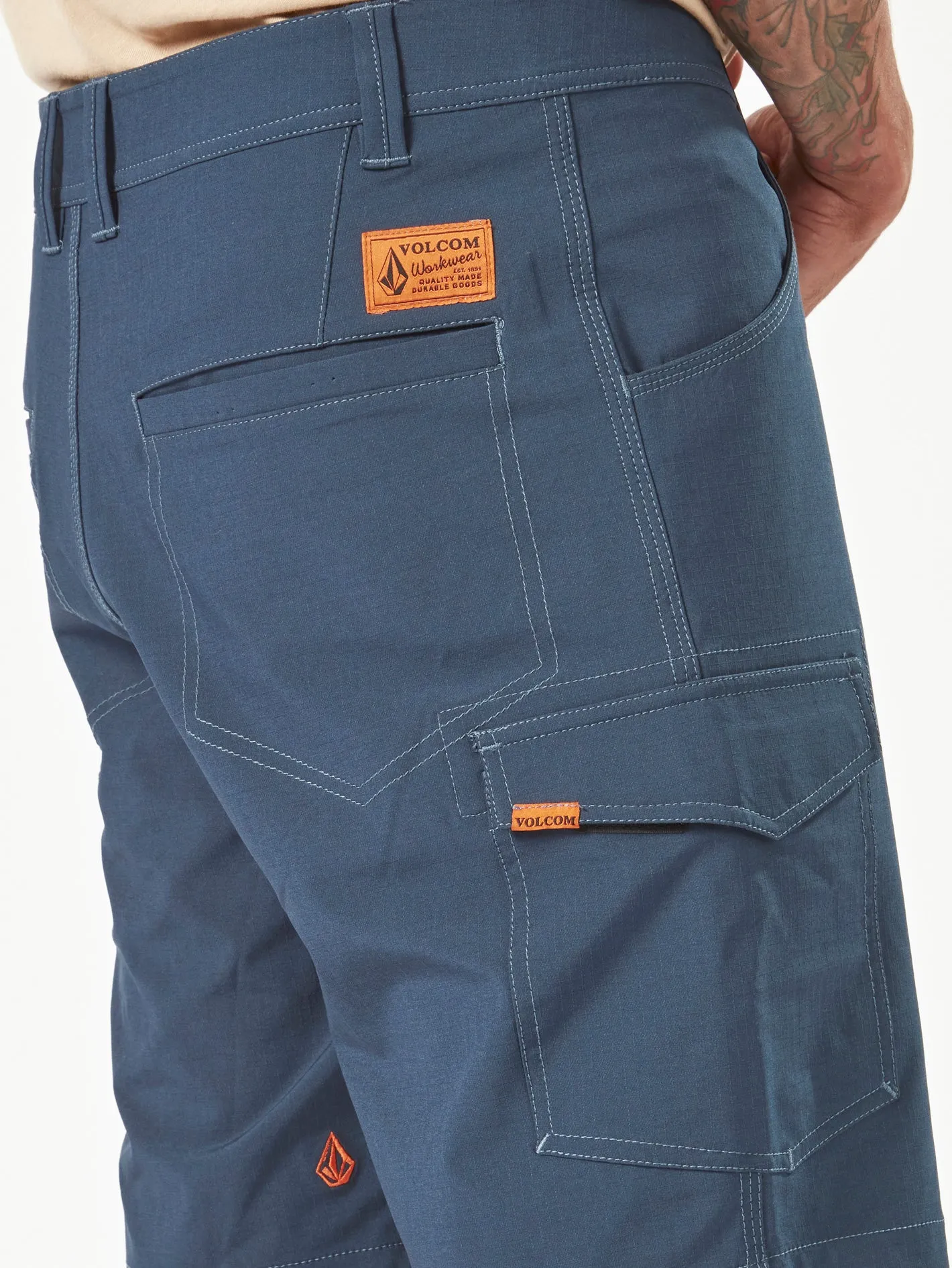 Volcom Workwear Slab Hybrid Shorts - Navy