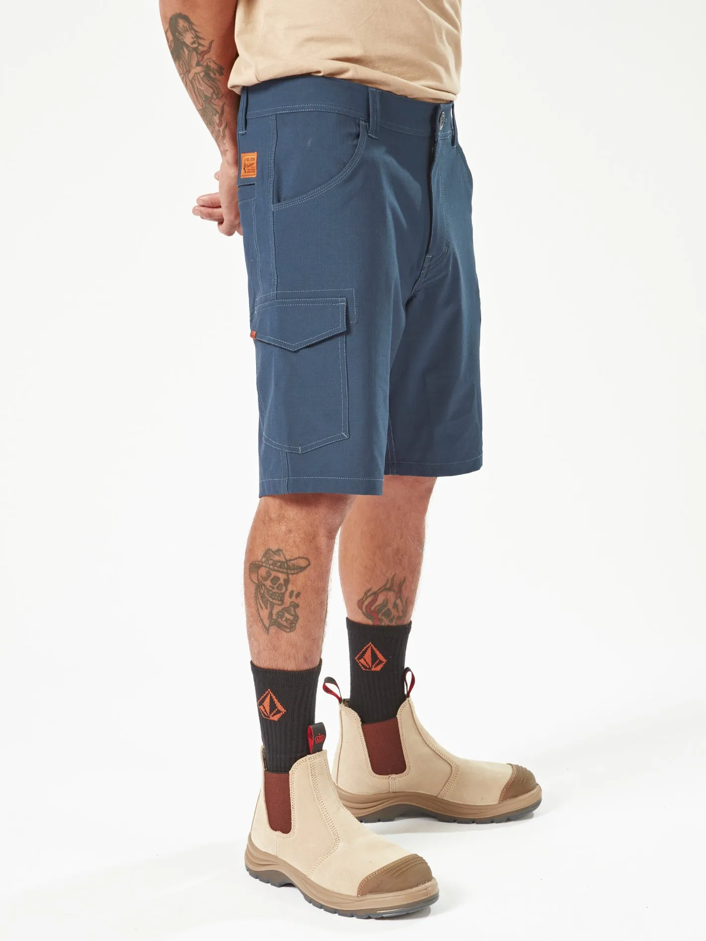 Volcom Workwear Slab Hybrid Shorts - Navy