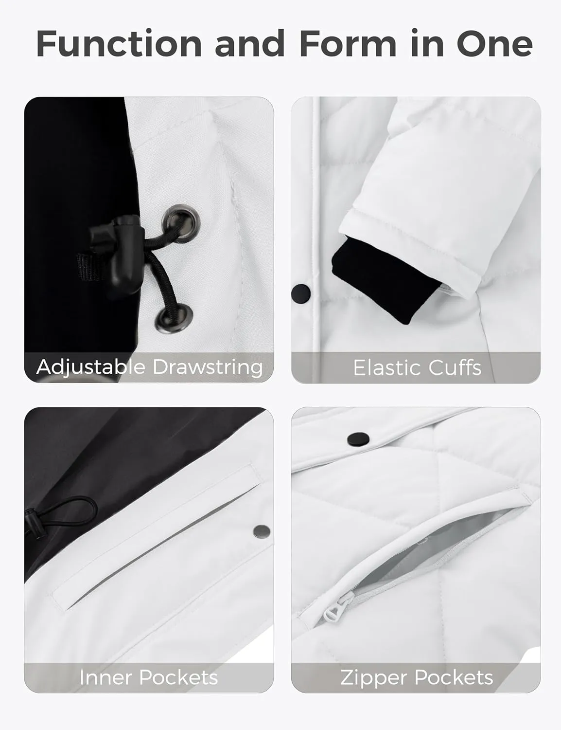 wantdo Women's Winter Jacket Puffy Coat Puffer Jackets Warm Winter Coats