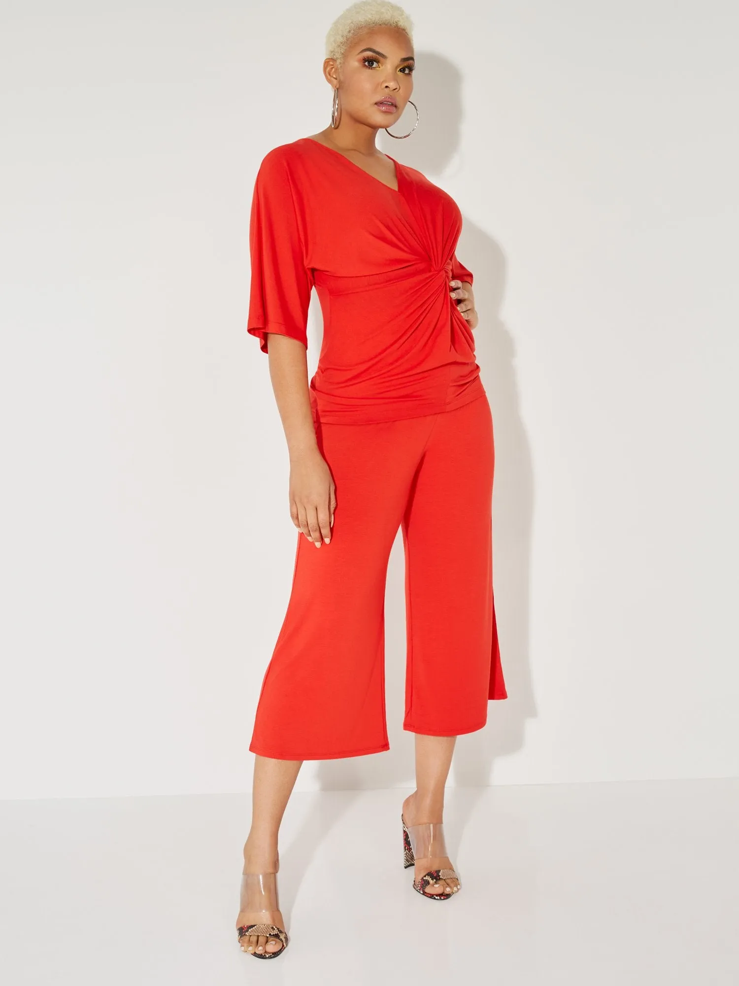 Wide-Leg Capri Pant - NY&C Style System