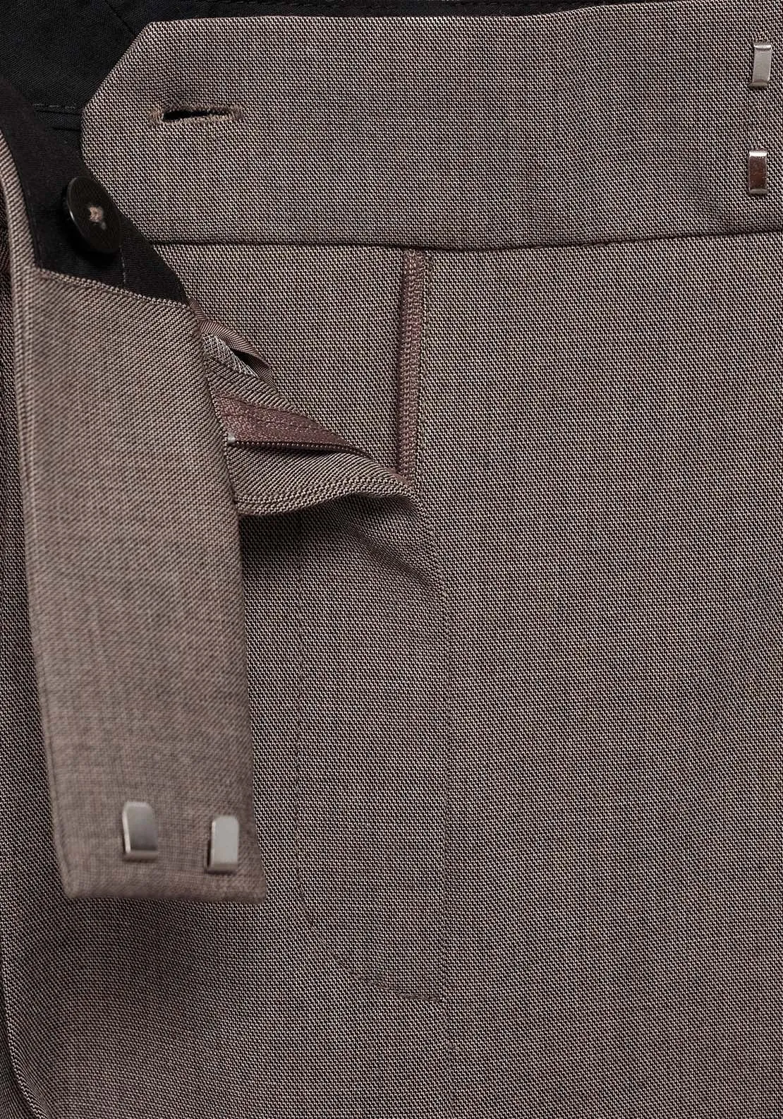 Wide leg long suit pants - Brown