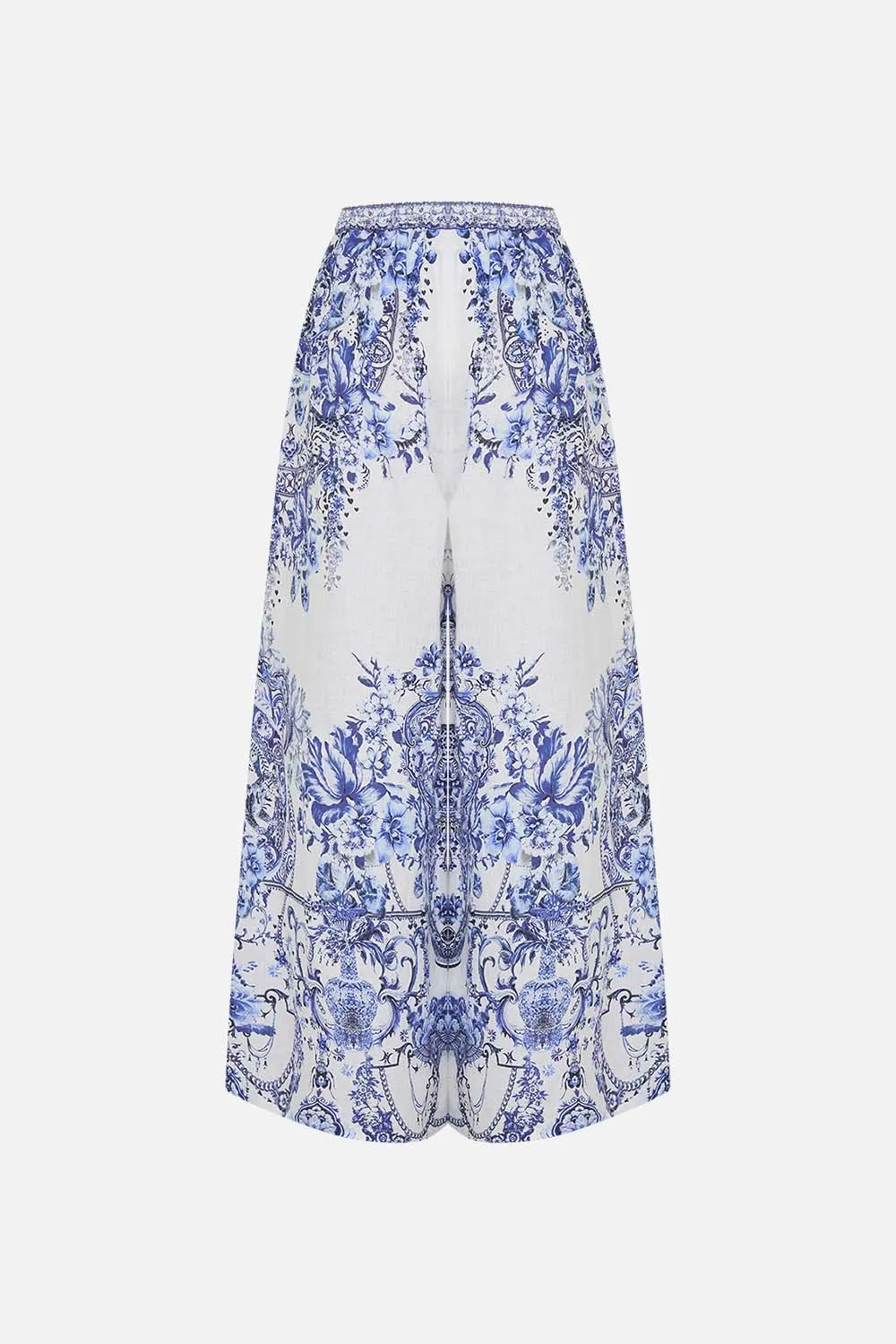 WIDE LEG TROUSER WITH FRONT POCKETS GLAZE AND GRAZE