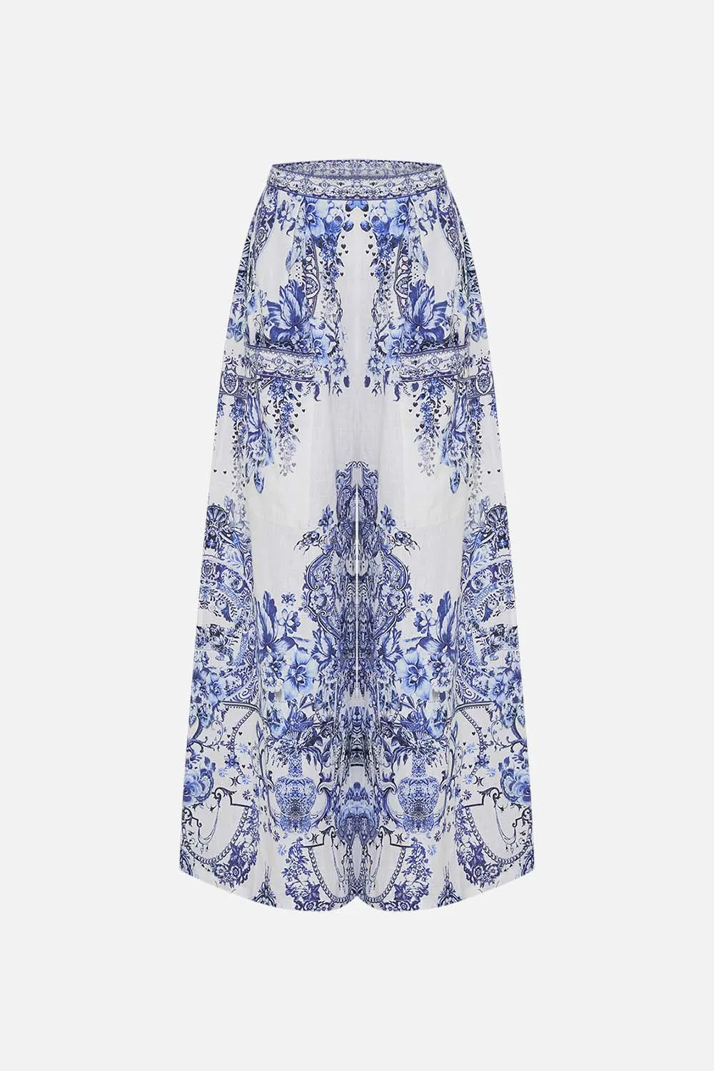 WIDE LEG TROUSER WITH FRONT POCKETS GLAZE AND GRAZE