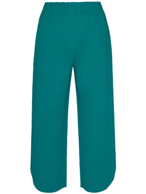 Wing Pleats Straight Pants