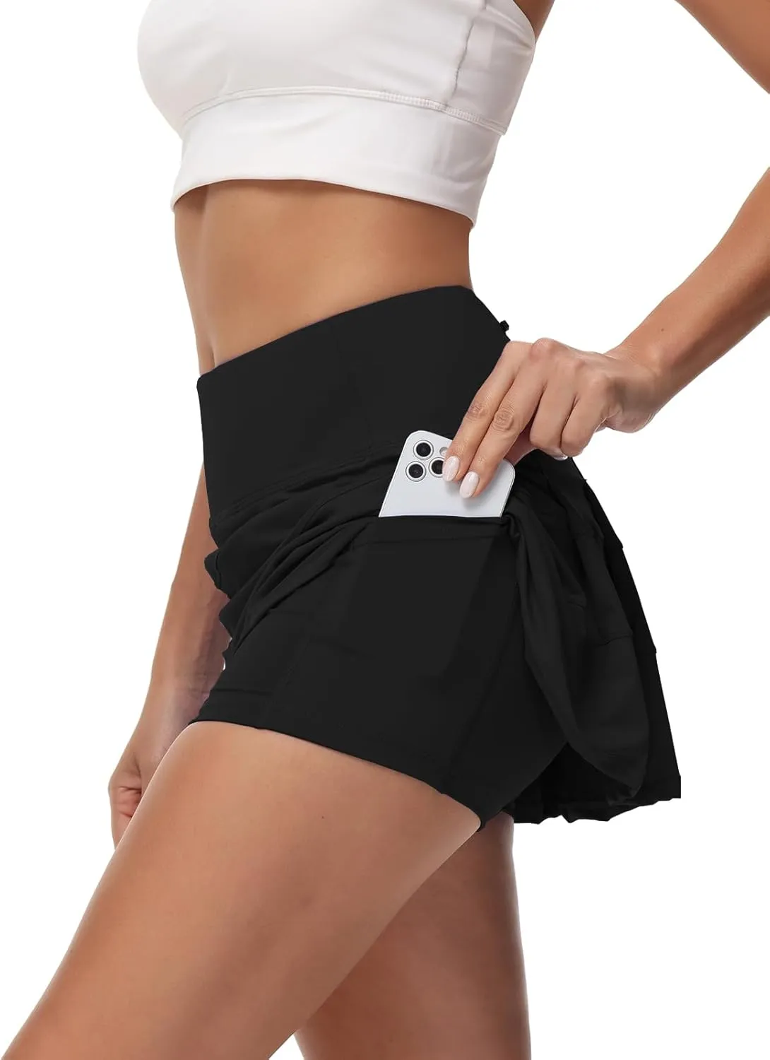 Women's Tennis Skirts High Waisted Athletic Golf Skorts with Pockets Skirts for Women Casual Workout Built-in Shorts